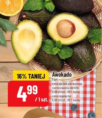 Awokado 1 szt. promocja w POLOmarket