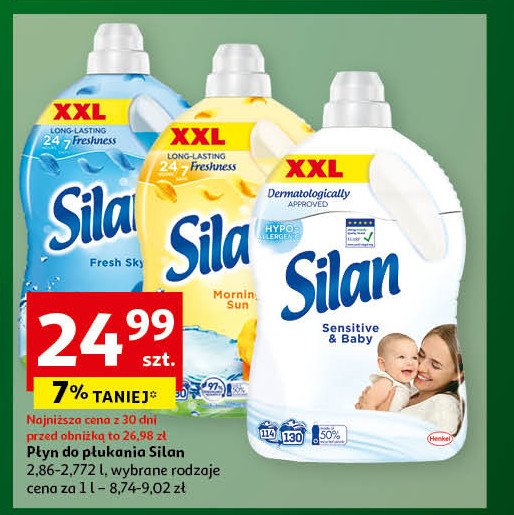 Płyn do płukania morning sun xxl Silan classic promocja w Auchan