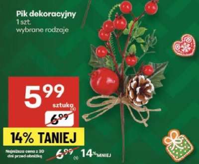 Pik dekoracyjny wybrane rodzaje promocja w Delikatesy Centrum
