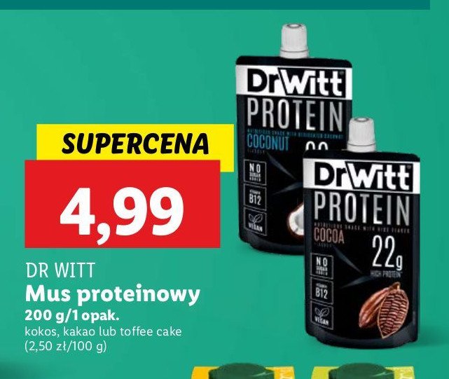 Mus toffee cake Dr witt promocja