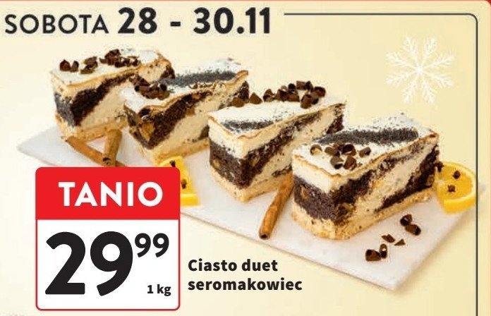 Ciasto duet seromakowiec Olsza promocja