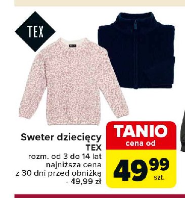 Sweter dziecięcy Tex promocja