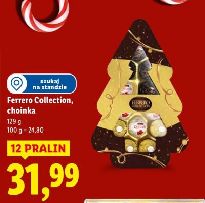 Praliny Ferrero Collection choinka promocja w Lidl