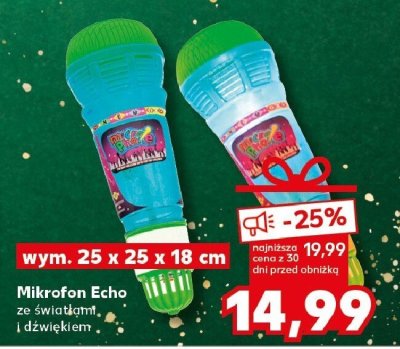 Mikrofon Echo ze światłami i dźwiękami promocja w Kaufland