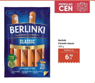Parówki Berlinki Classic promocja w Biedronka