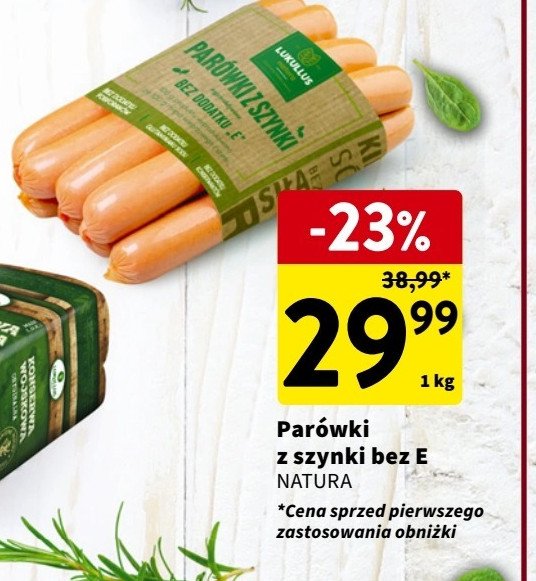 Parówki z szynki Lukullus promocja