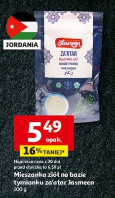 Mieszanka ziół na bazie tymianku za'atar Jasmeen promocja w Auchan