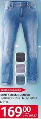 Bluza męska JEANSY MĘSKIE DENVER promocja w Selgros