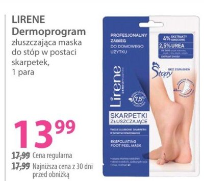 Maska złuszczająca do stóp Dermoprogram promocja w Hebe