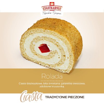 Ciasto Rolada Ciastkarnia Natalia i Szymon promocja w TOPAZ