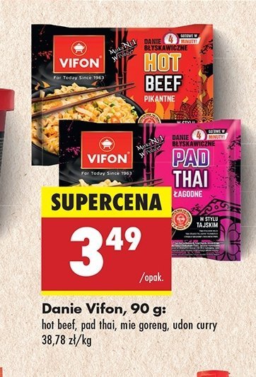Danie mie goreng Vifon promocja w Biedronka