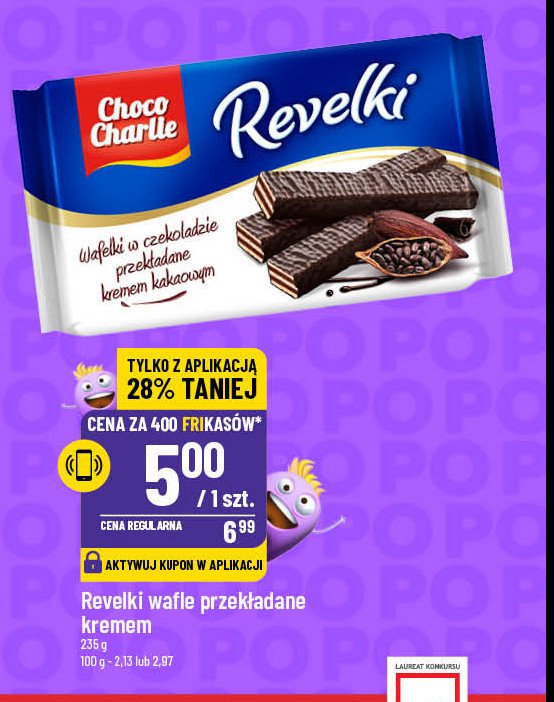 Wafle revelki Choco charlie promocja