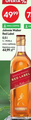Whisky Johnnie Walker Red Label 0,5l promocja w Żabka
