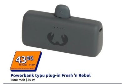 Powerbank typu plug-in Fresh 'n Rebel promocja w Action