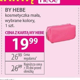 Kosmetyczka różowa By Hebe promocja