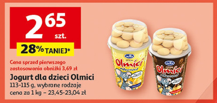 Jogurt czekoladowy Olma olmici promocja