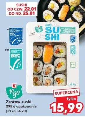 Zestaw sushi promocja w Kaufland