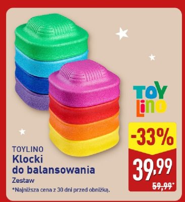 Klocki do balansowania TOYLINO zestaw promocja w Aldi