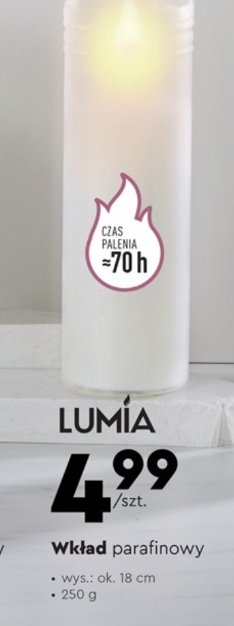 Wkład parafinowy 250 g 70 h Lumia promocja