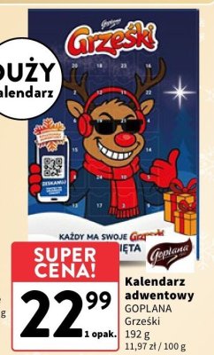 Kalendarz adwentowy Grześki promocja w Intermarche