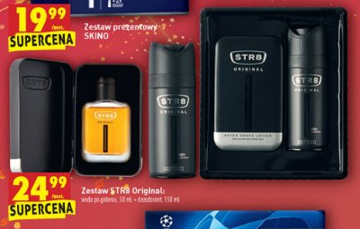 Zestaw w pudełku original dezodorant 150 ml + woda po goleniu 50 ml Str8 zestaw promocja