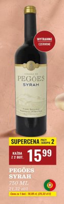 Wino Pegões Syrah 750ml promocja w Biedronka