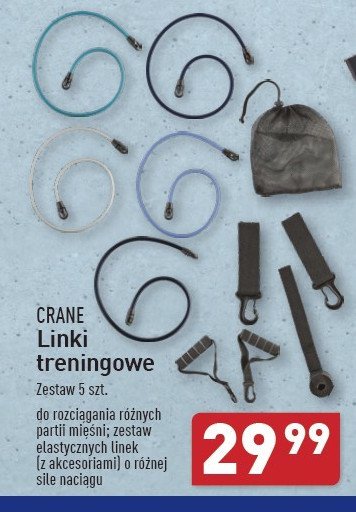 Linki treningowe CRANE promocja w Aldi