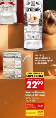 Wódka Krupnik Edycja Zimowa promocja w Biedronka