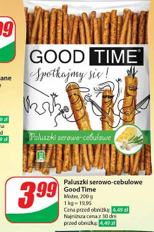 Paluszki serowo-cebulowe GOOD TIME promocja