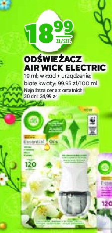 Urządzenie + wkład białe kwiaty Air wick electric essential oils promocja