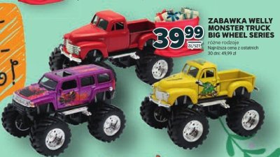 Zabawka Welly Monster Truck Freewheel Series promocja w Stokrotka
