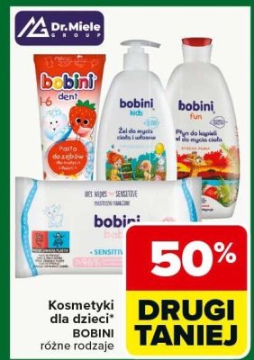 Kosmetyki dla dzieci BOBINI różne rodzaje promocja w Carrefour