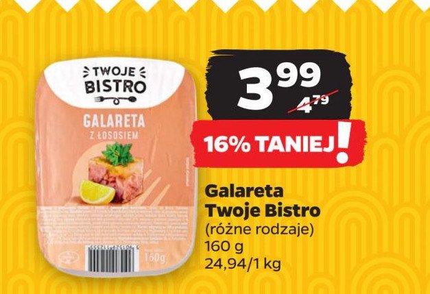 Galaretka z łososiem TWOJE BISTRO promocja