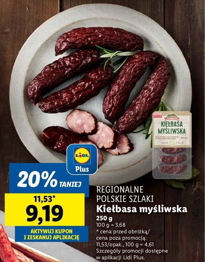 Kiełbasa mysliwska promocja