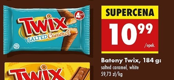 Baton Twix salted caramel promocja w Biedronka