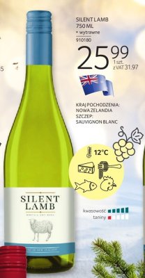 Wino białe Silent Lamb Sauvignon Blanc 750ml promocja w Selgros