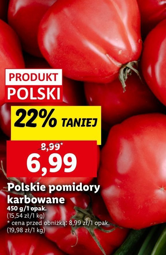 Pomidory karbowane polskie promocja