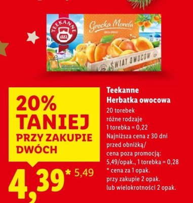 Herbatka owocowa promocja w Lidl