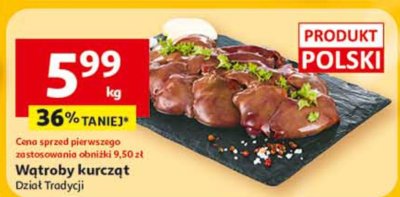 Wątroby kurcząt Dział Tradycji promocja w Auchan