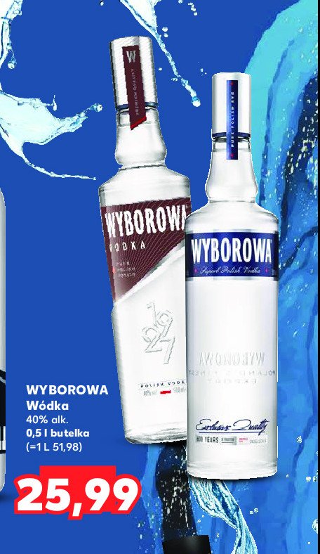 Wódka WYBOROWA POLSKIE ŻYTO promocja