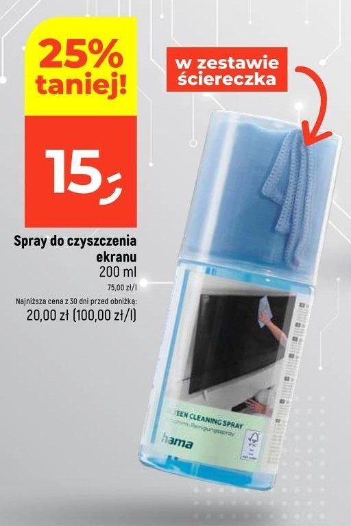 Środek czyszczący do paneli lcd/plazma Hama promocja