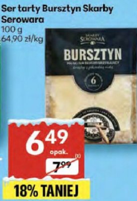 Ser tarty Bursztyn Skarby Serowara promocja w Delikatesy Centrum