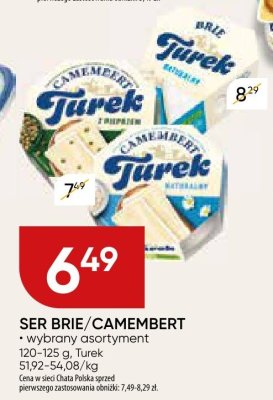 Ser Brie/Camembert Turek promocja w Chata Polska