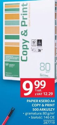 Papier PAPIER KSERO A4 COPY & PRINT EXTREME promocja w Selgros