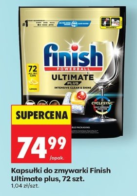 Kapsułki do zmywarki Finish Ultimate plus, 72 szt. promocja w Biedronka