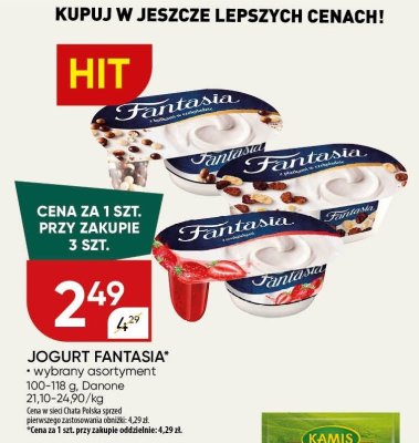 Jogurt Fantasia wybrany asortyment Danone promocja w Chata Polska