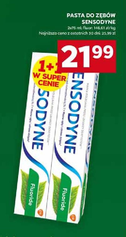 Pasta do zębów Sensodyne fluoride promocja