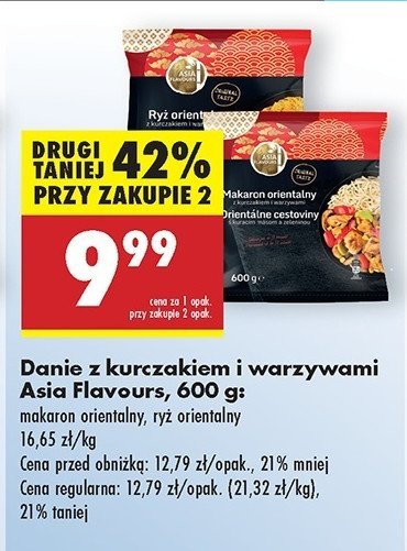 Makaron orientalny z kurczakiem i warzywami Asia flavours promocja