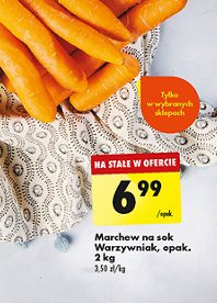 Marchew na sok Biedronka warzywniak promocja