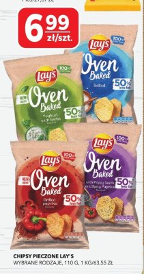 Chipsy pieczone Lay's Oven Baked różne rodzaje 110 g promocja w Top Market